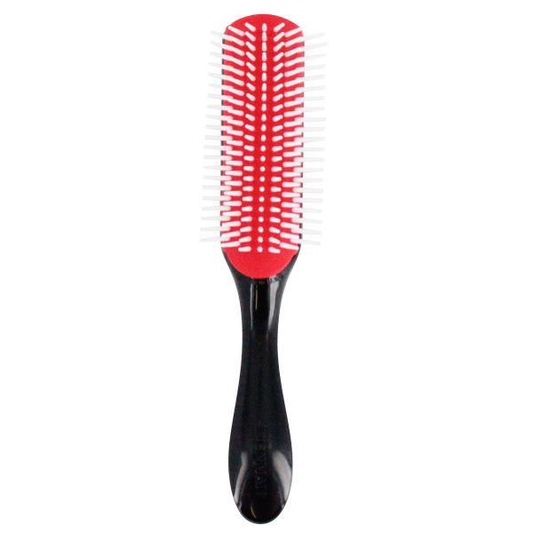 Denman D3 Borstel Medium 7-rij Zwart/Rood/Wit